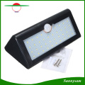 Melhor qualidade 38PCS LED Iluminação exterior LED Luzes de segurança Sensor de movimento Solar Power Wireless Outdoor Lâmpadas